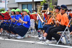 海南第三中学校と海南中学校による吹奏楽演奏
