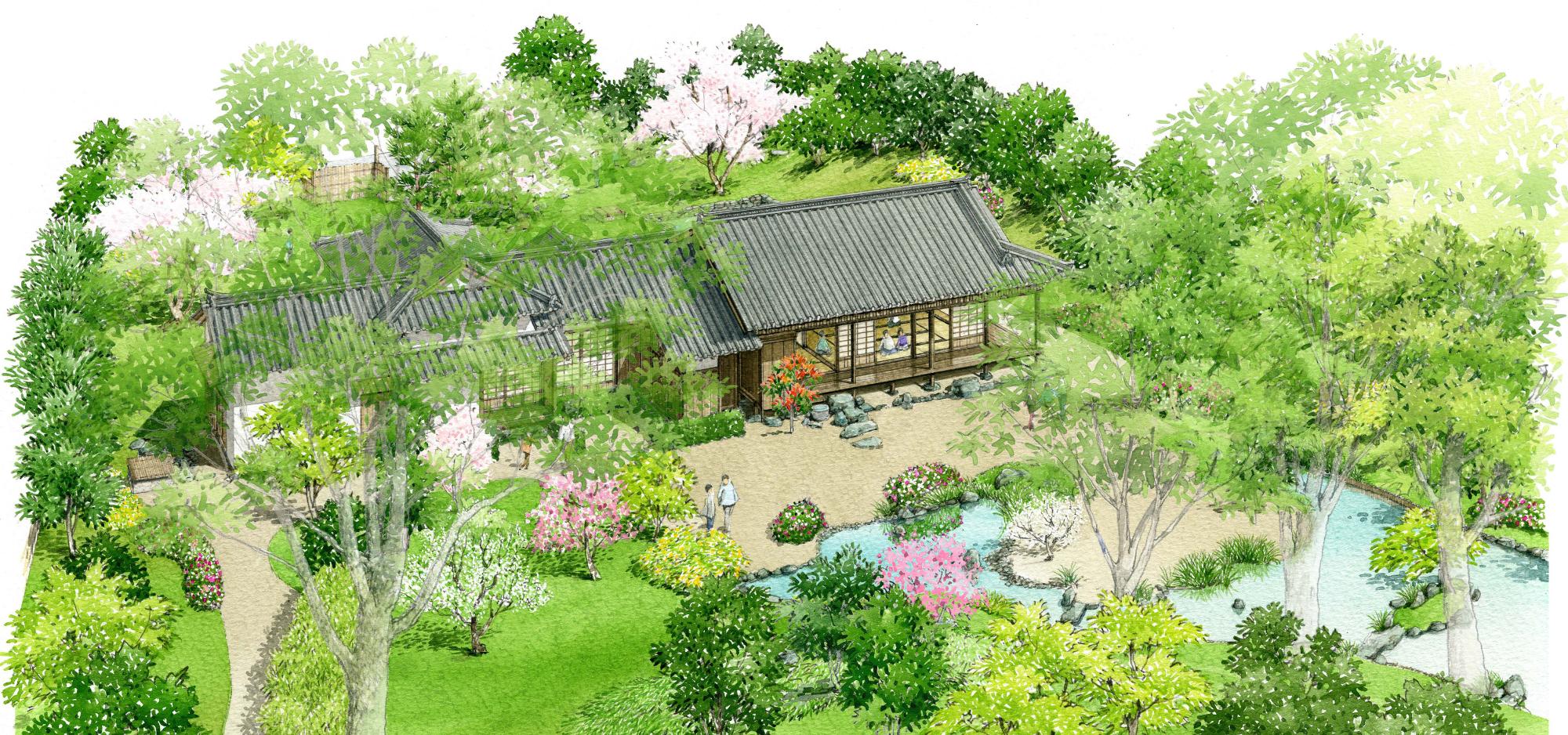 鈴木屋敷再生復元イメージ図