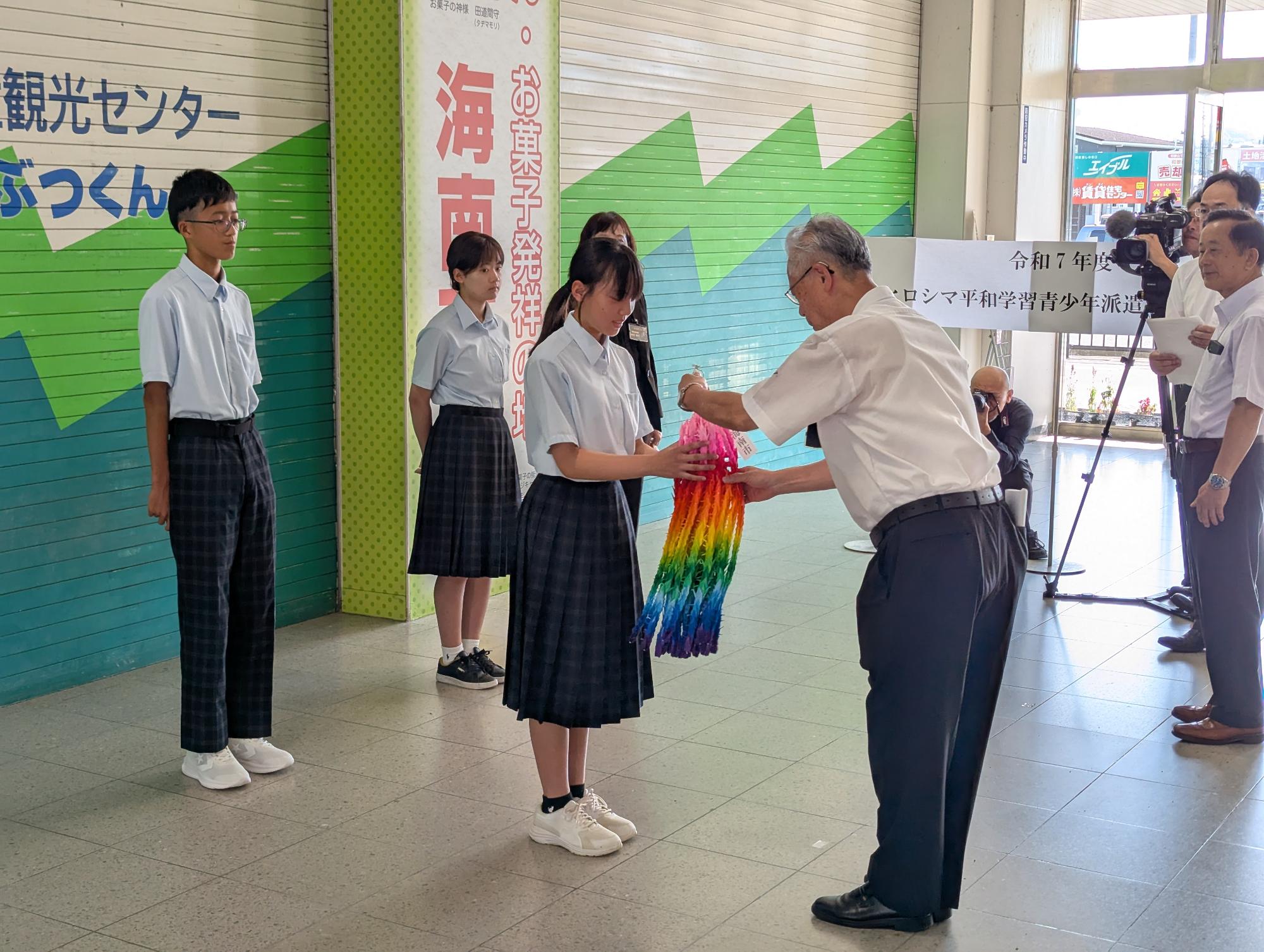 出発式のようす